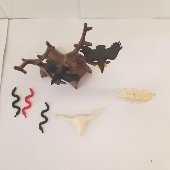 Playmobil Desert Scene Goat Snakes Crows Animals Tree - Picture 2 of 7